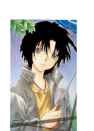 black hair anime characters. made the character then found