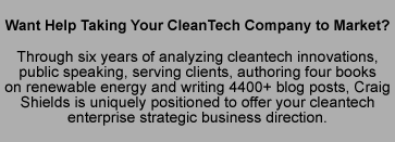 Want Help Taking Your CleanTech Company To Market?