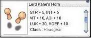Lord Kaho's Horns