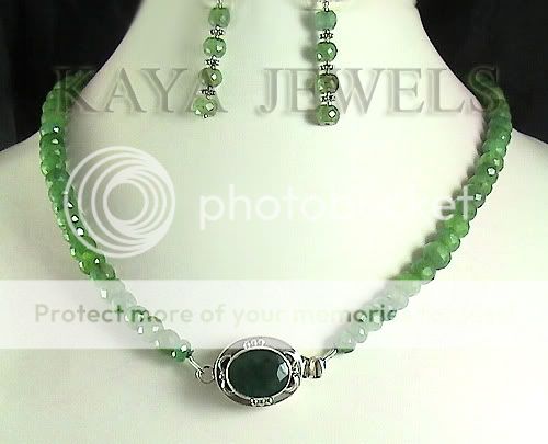 210Cts NATURAL EMERALD 8mm  5mm NECKLACE DESIGNER CLASP  